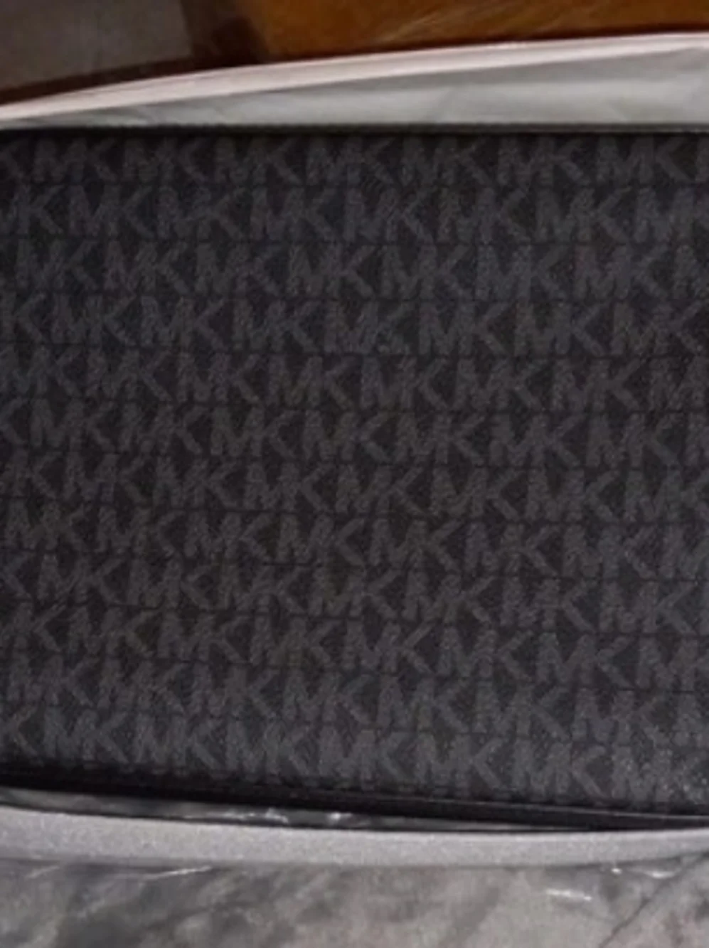 Michael Kors Black and Gray Signature Crossbody Bag